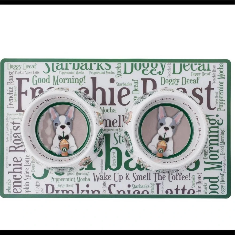 Starbarks Frenchie Roast Placemat 11.5” x 19.0” x 0.08” NEW